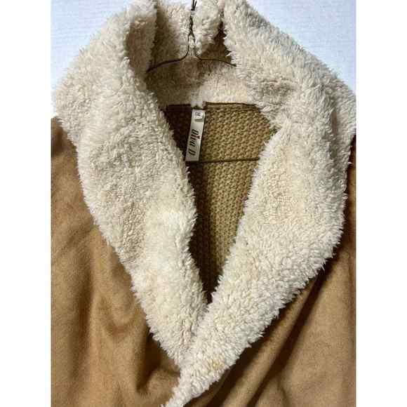 Diva D Shawl Sweater Camel Color Women’s Size 1XL - Picture 7 of 16